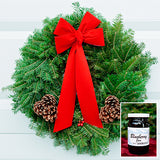 Christmas Wreath with Blueberry Jam
