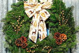Deer Ribbon Wreath