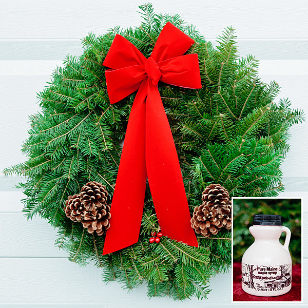 Christmas Wreath with Maple Syrup